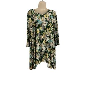 GORGEOUS Floral 3/4 Sleeve Tunic Top SPRING/SUMMER XL/1X #7